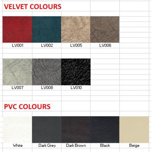 Amari Fabric or PVC Divan Base Only (6“ Divan 2" Legs)