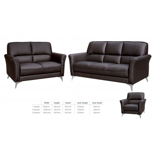 > Sofa - Faux Leather Sofa