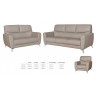 > Sofa - Faux Leather Sofa