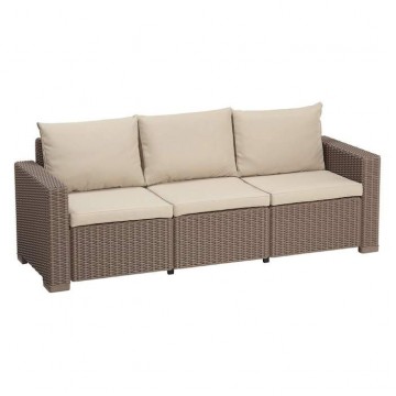 Allibert - California 3 Seater Sofa Cappuccino